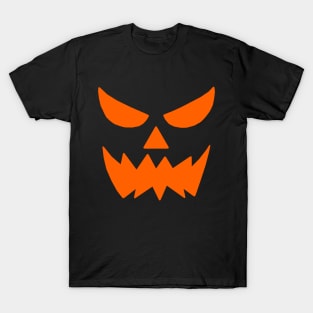 Halloween Jack O Lantern Pumpkin Face T-Shirt